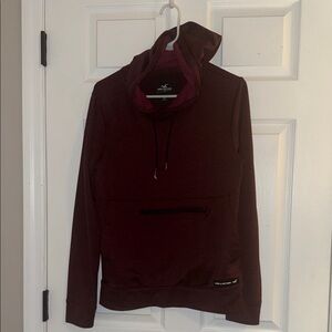 Hollister Men's Dark Red Pullover Sweater